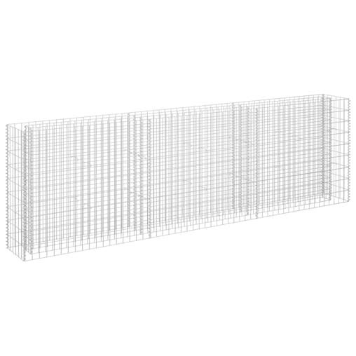 NNEVL Gabion Raised Bed Galvanised Steel 270x30x90 cm