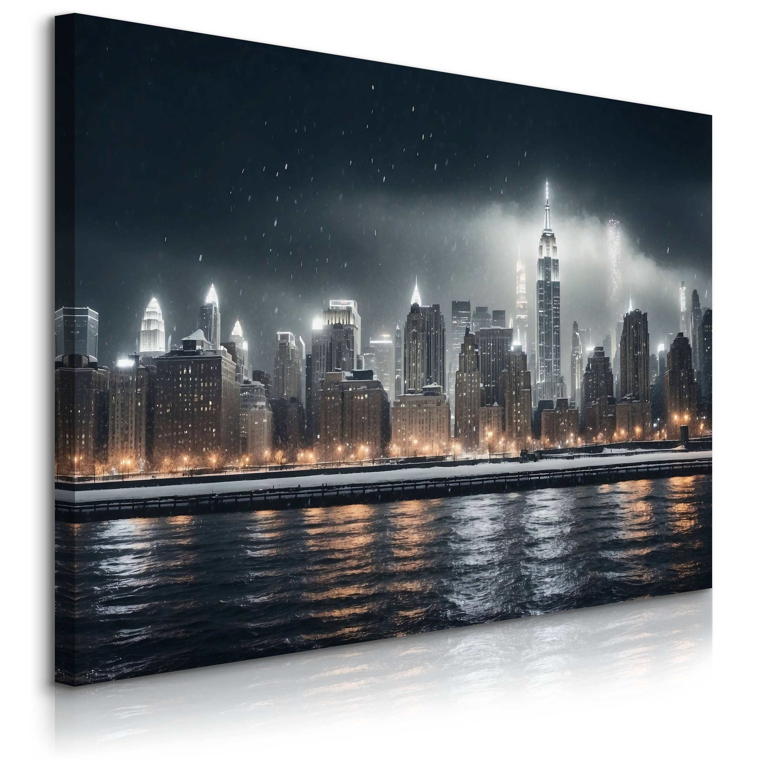 Obraz Panorama Nowego Jorku Nocą 30x20cm