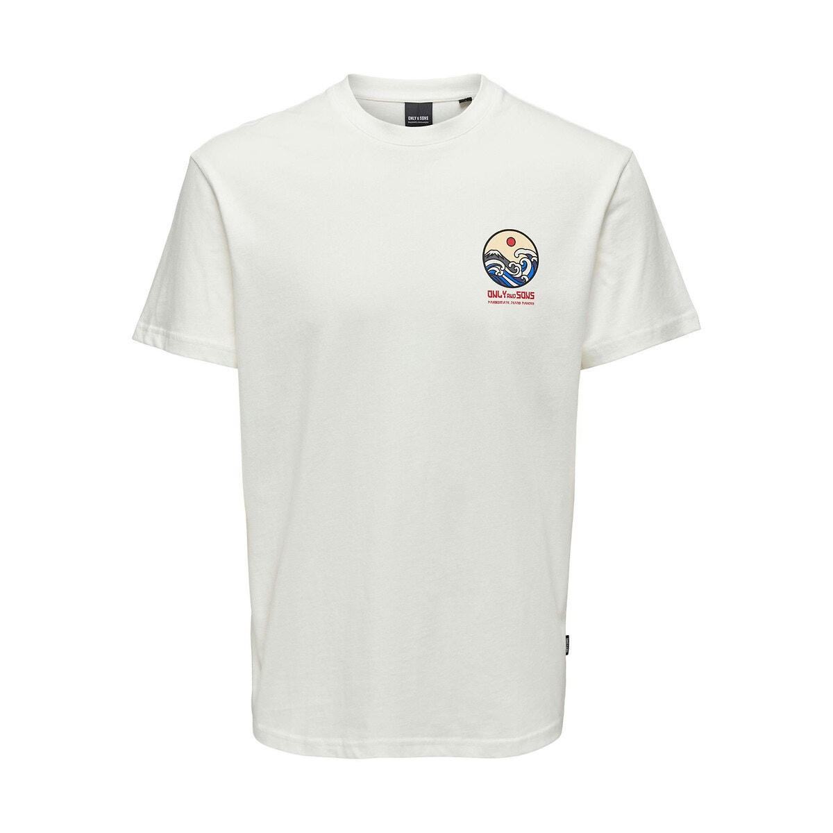 T-shirt droit manches courtes logo poitrine