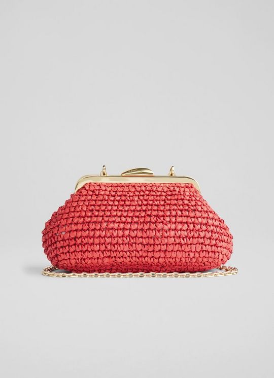 Alexa Red PaperFrame Clutch Bag