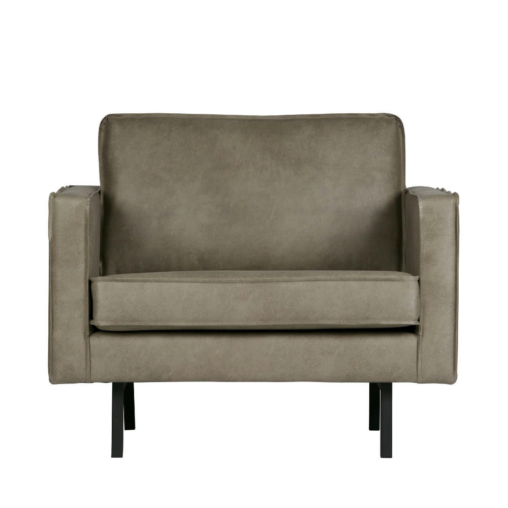 BRONCO - Fauteuil vintage elephant skin taupe