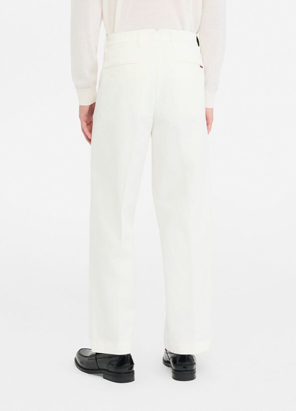 Pantaloni in cotone con cintura