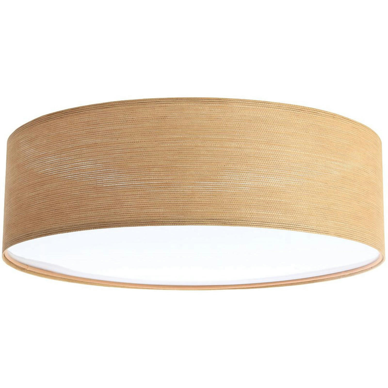 NATURAL - Plafonnier Tissu Bois clair