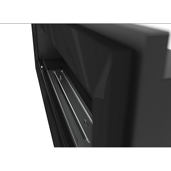 Foyer encastrable au bioéthanol SimpleFire Frame 1500 avec vitre - Noir mat