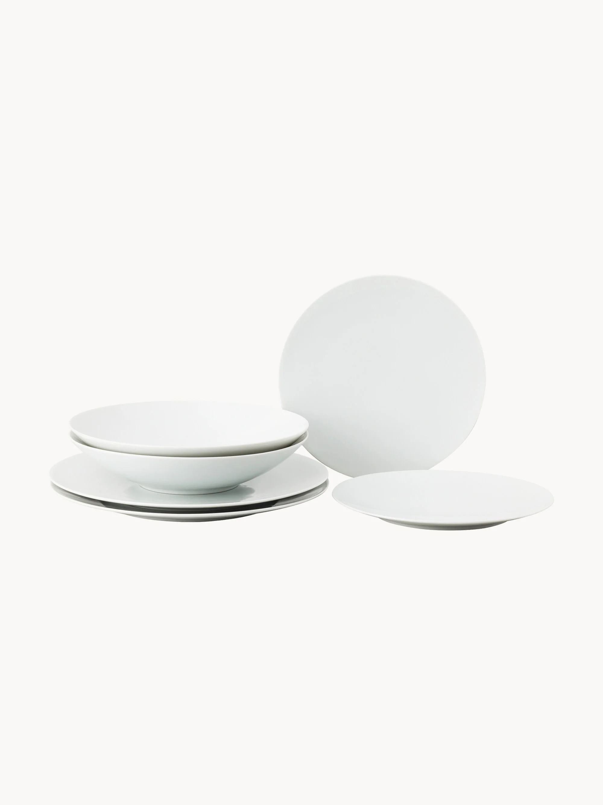 Porzellan-Geschirr-Set TAC Gropius, 2 Personen, 6er-Set