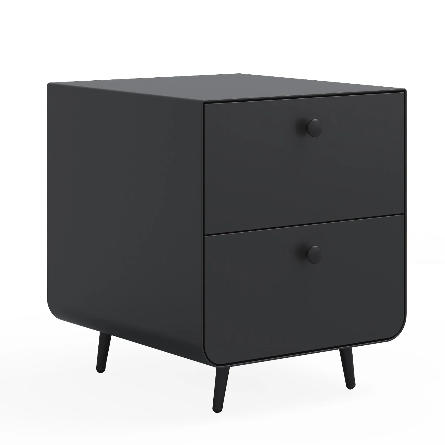 2-drawer Modern Night Stand Storage Cabinet