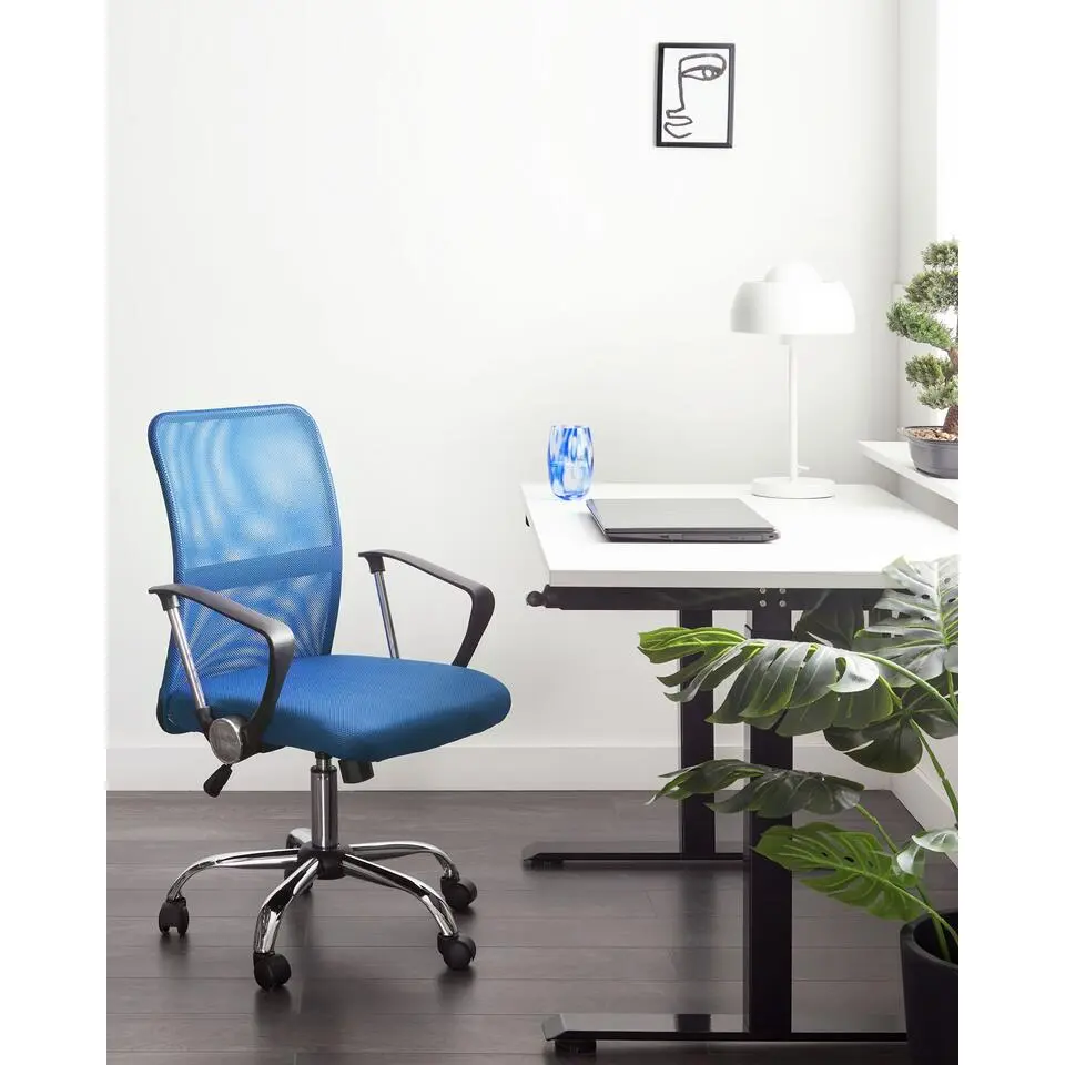 BEST - Bureaustoel - Blauw - Mesh