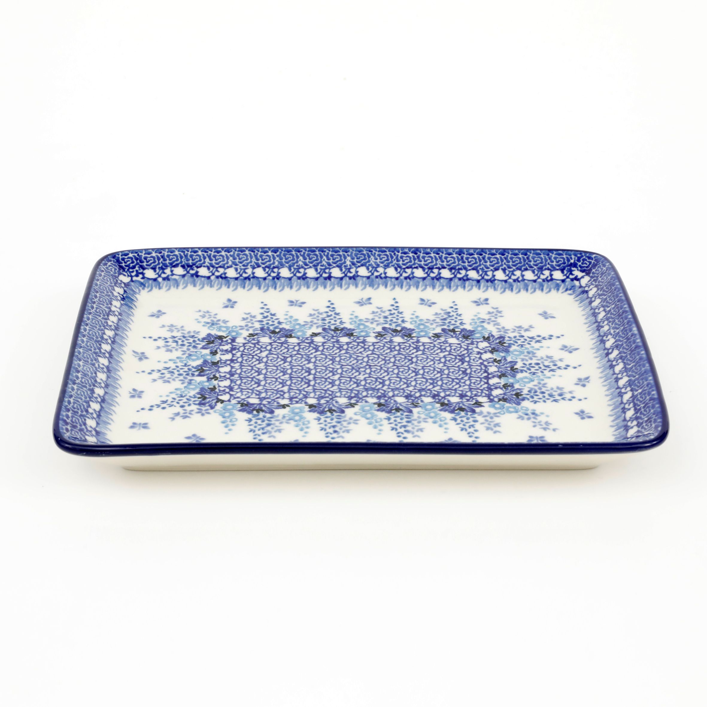 Tacka ceramiczna 111 24/18cm  3277X Kwiat ostróżki