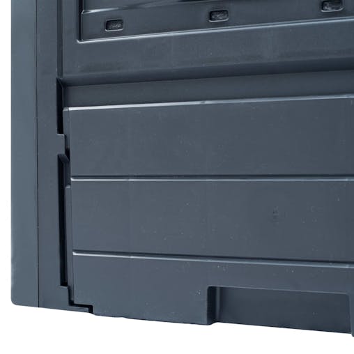 NNEVL Garden Composter Grey 60x60x73 cm 260 L