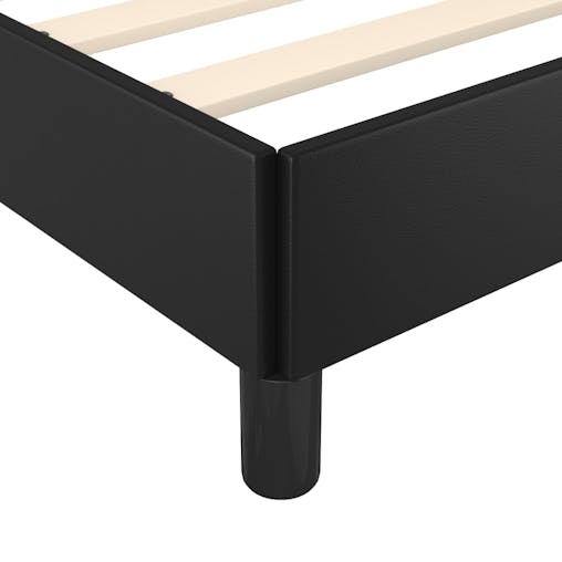 NNEVL Bed Frame Black 137x190 cm Double Faux Leather