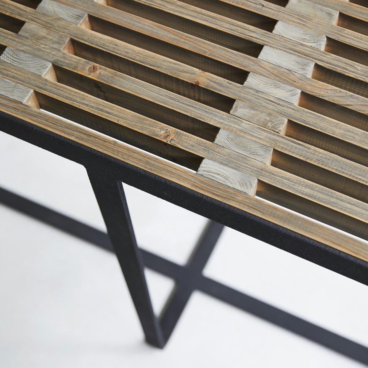 ANI - Console en pin massif et métal