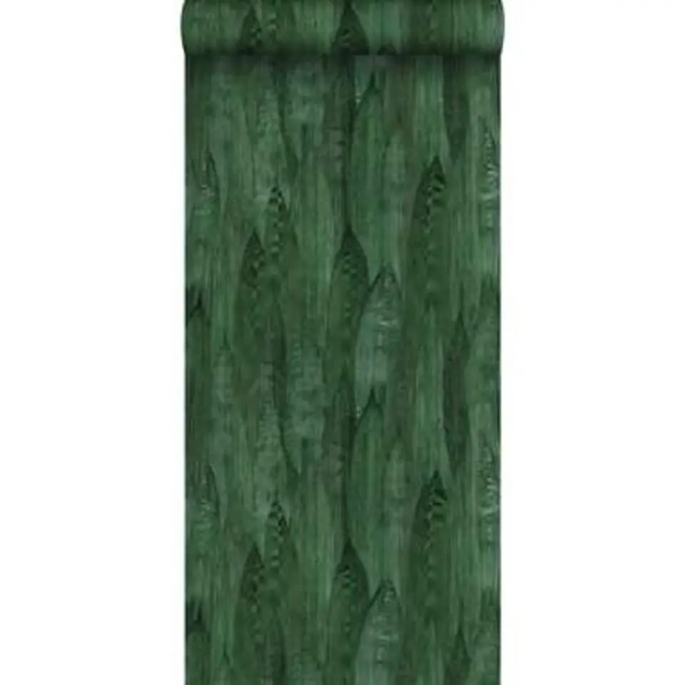 ESTAhome behang - bladeren - emerald groen - 0.53 x 10.05 m