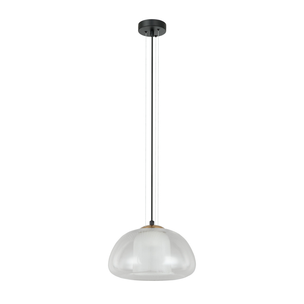 Lampa wisząca czarna FEDER 1xE27x40W wym: 88x25x25 cm Italux