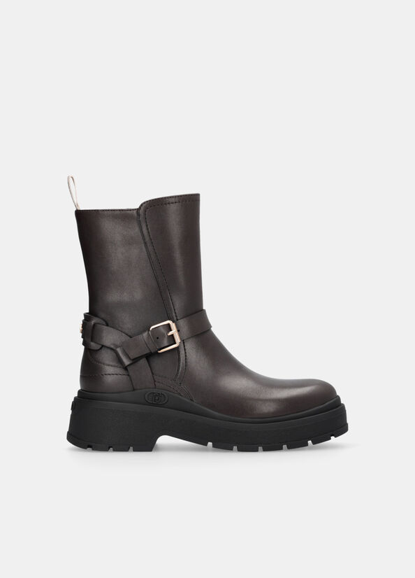 Biker boot in pelle