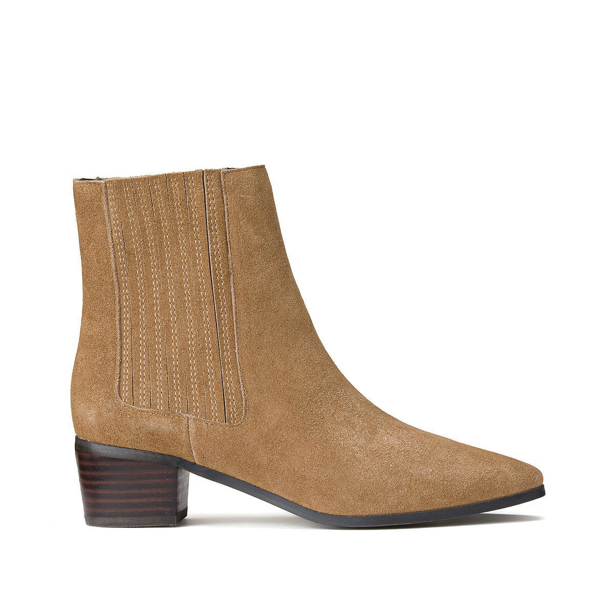 Boots santiag en cuir suédé