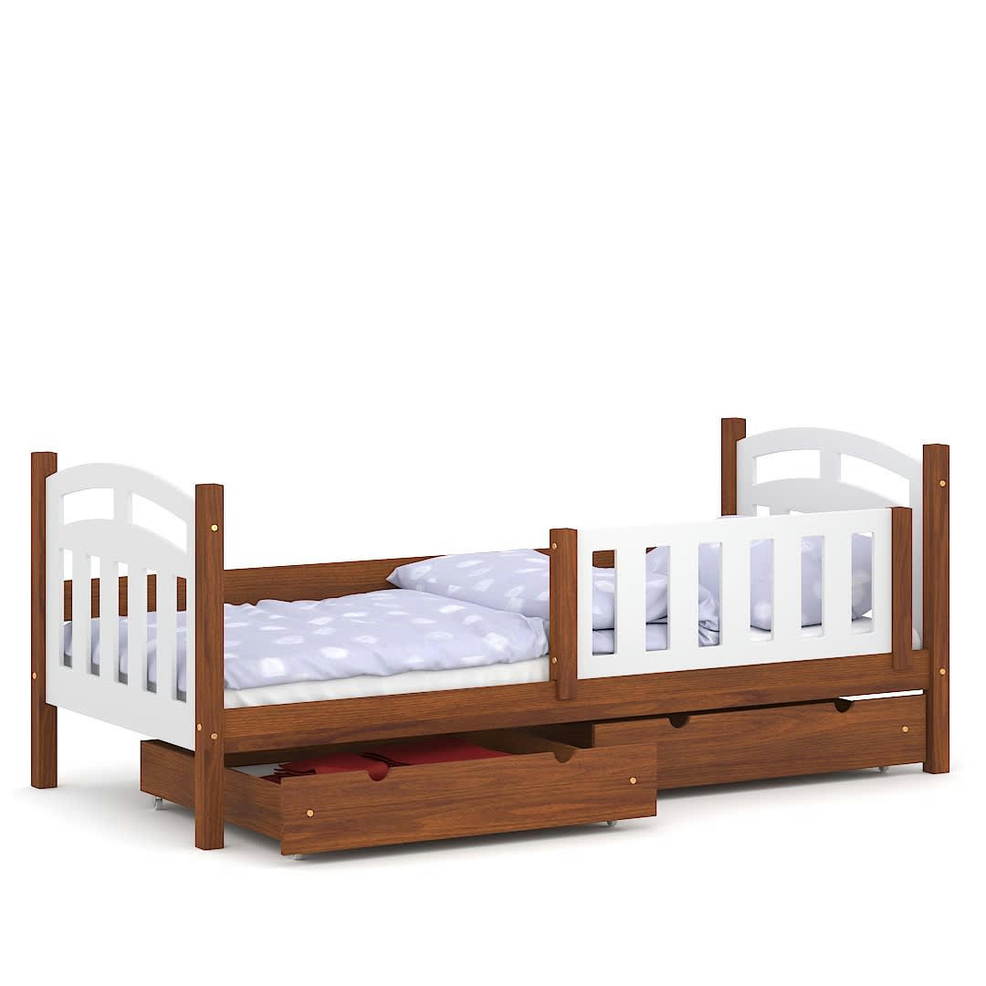 - Lit simple en pin massif&MDF 190x90 aulne