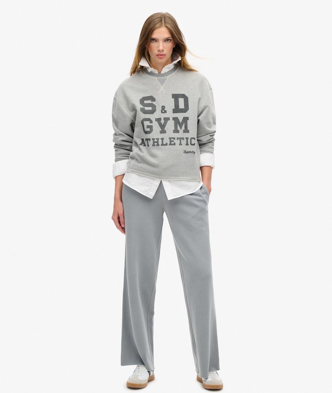 Athletic Essentials Loose Crop Crew Sweatshirt
