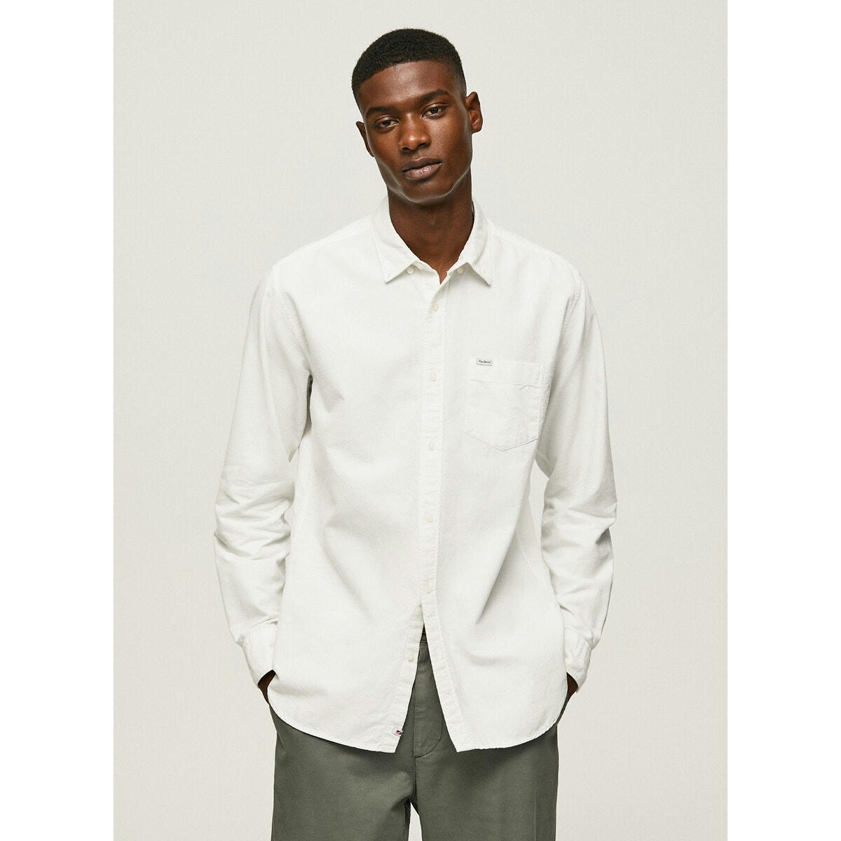 Chemise  oxford col boutonné