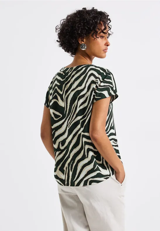 Bluse mit Zebra-Muster
