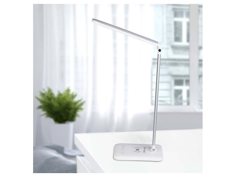 Lampka biurkowa VT-1027 LED ze ściemniaczem biała