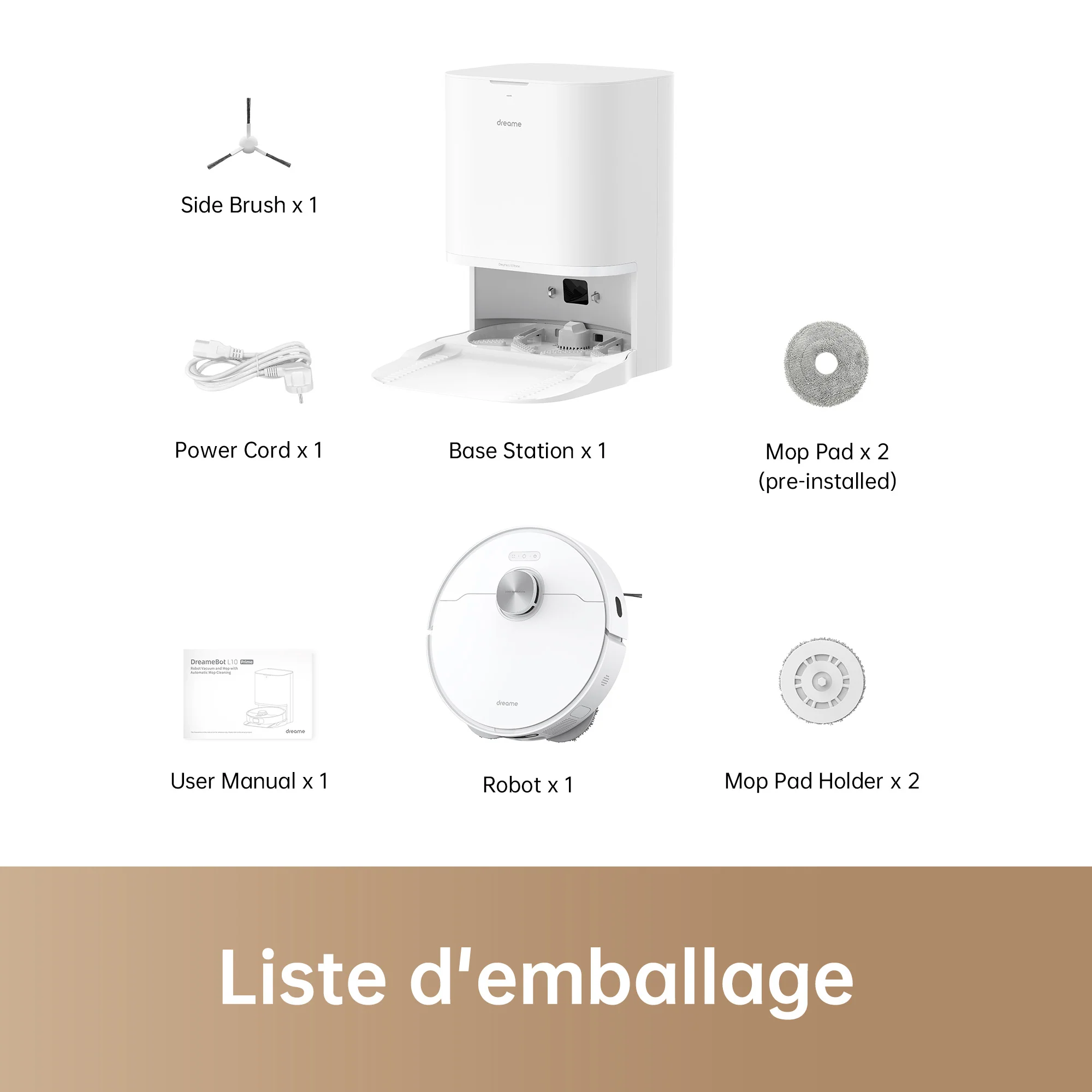 Dreame L10 Prime Robot Aspirateur Laveur Amazon