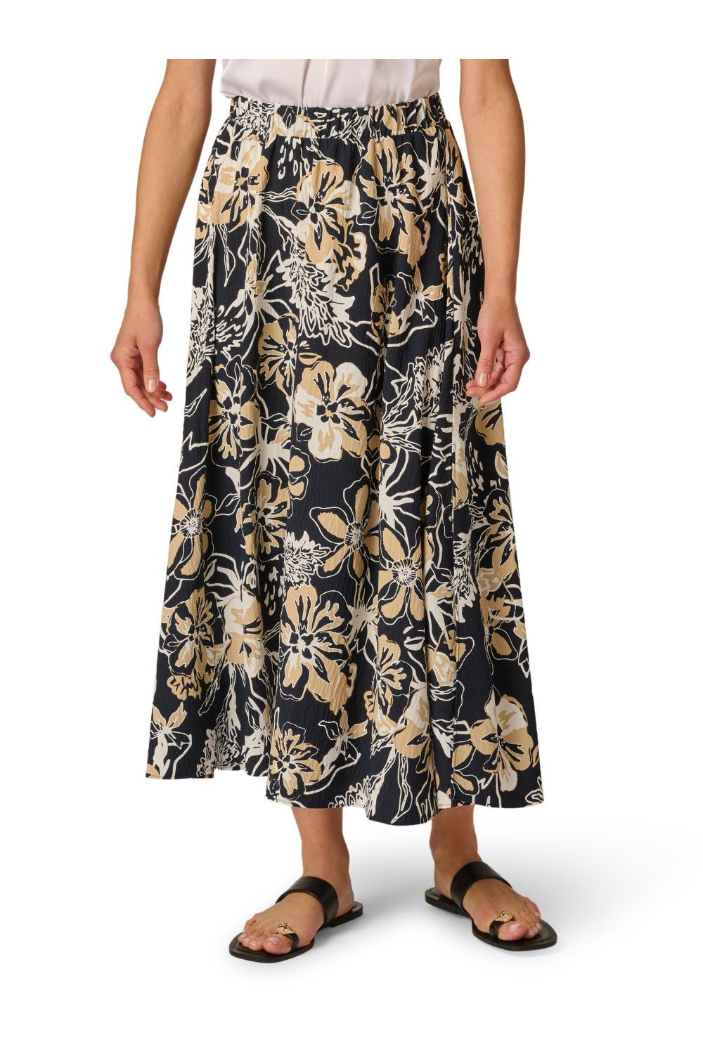 Adrianna Papell Pleated Pull On Skirt
