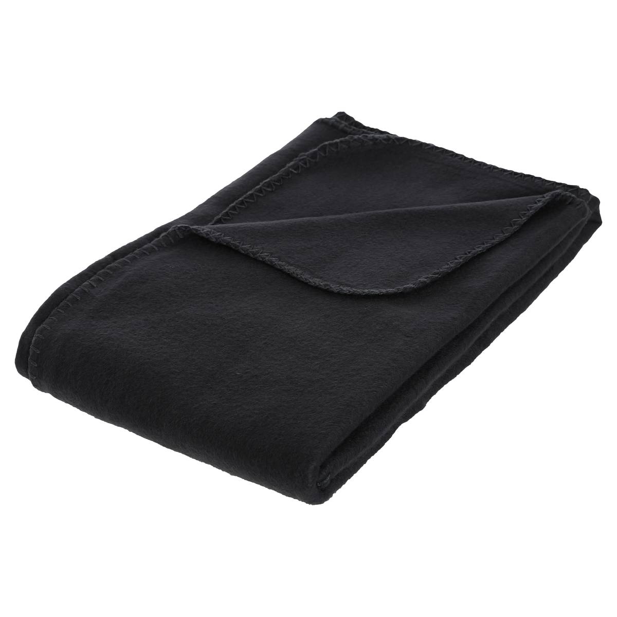 Fleece plaid Black, 125x150 cm