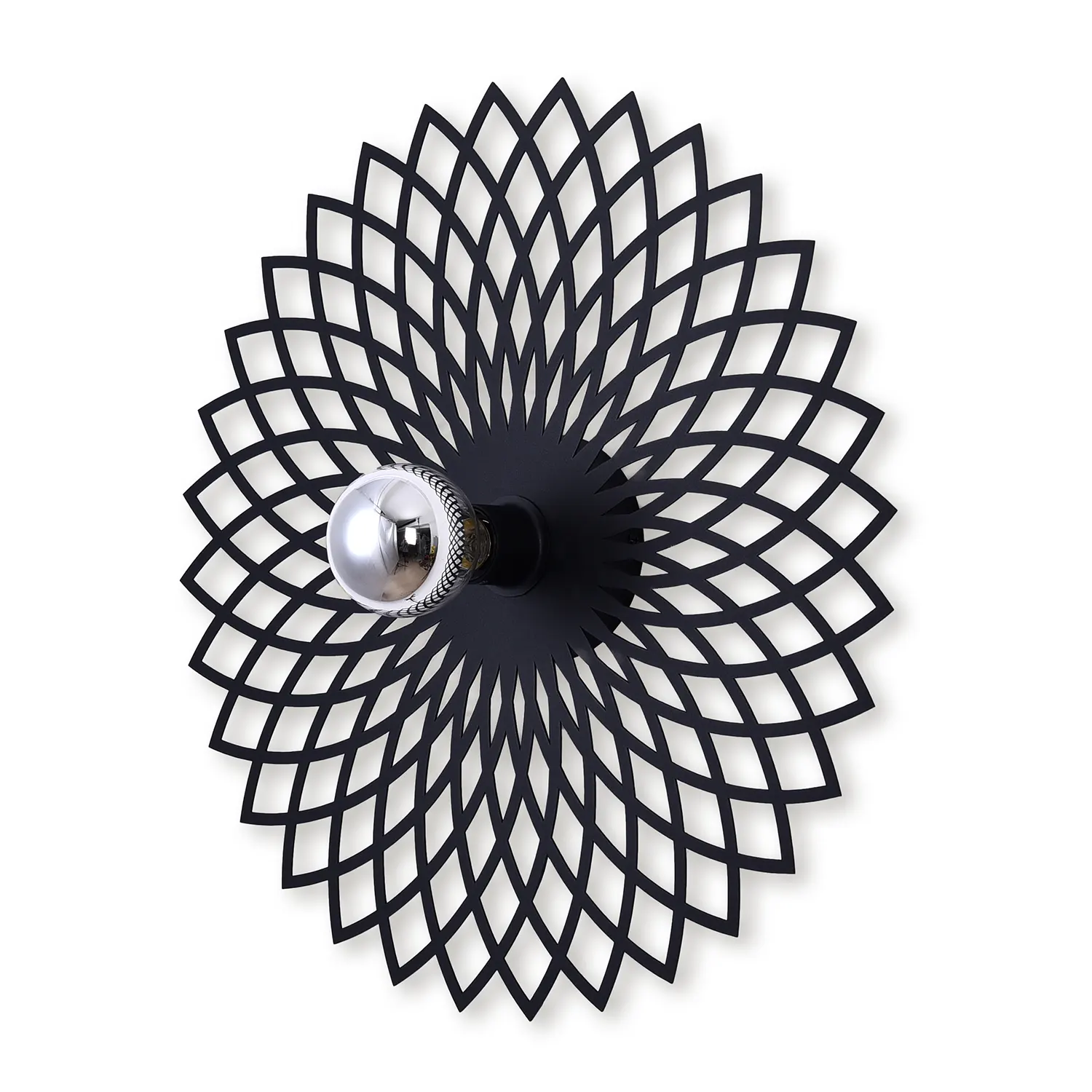 Ylumen wandlamp Ombra - 1 lichts - 8 x 50  cm - zwart