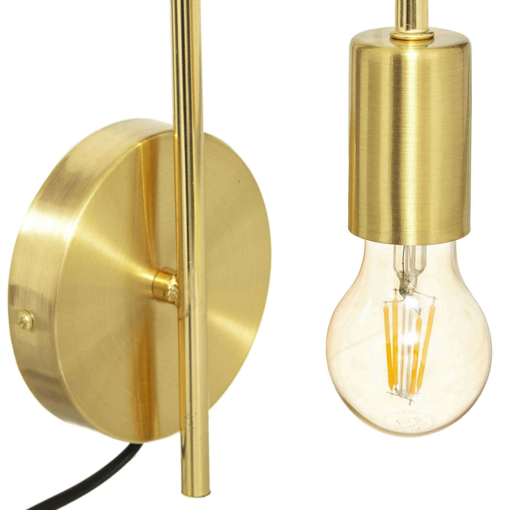 - Applique murale moderne en métal doré 17.5xp. 12x 25 cm