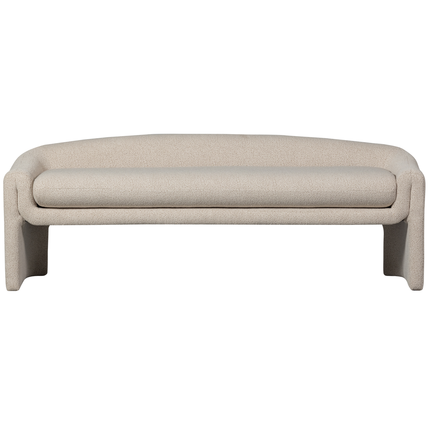 WOOOD bankje Zone - Polyester - Beige - 58x160x55
