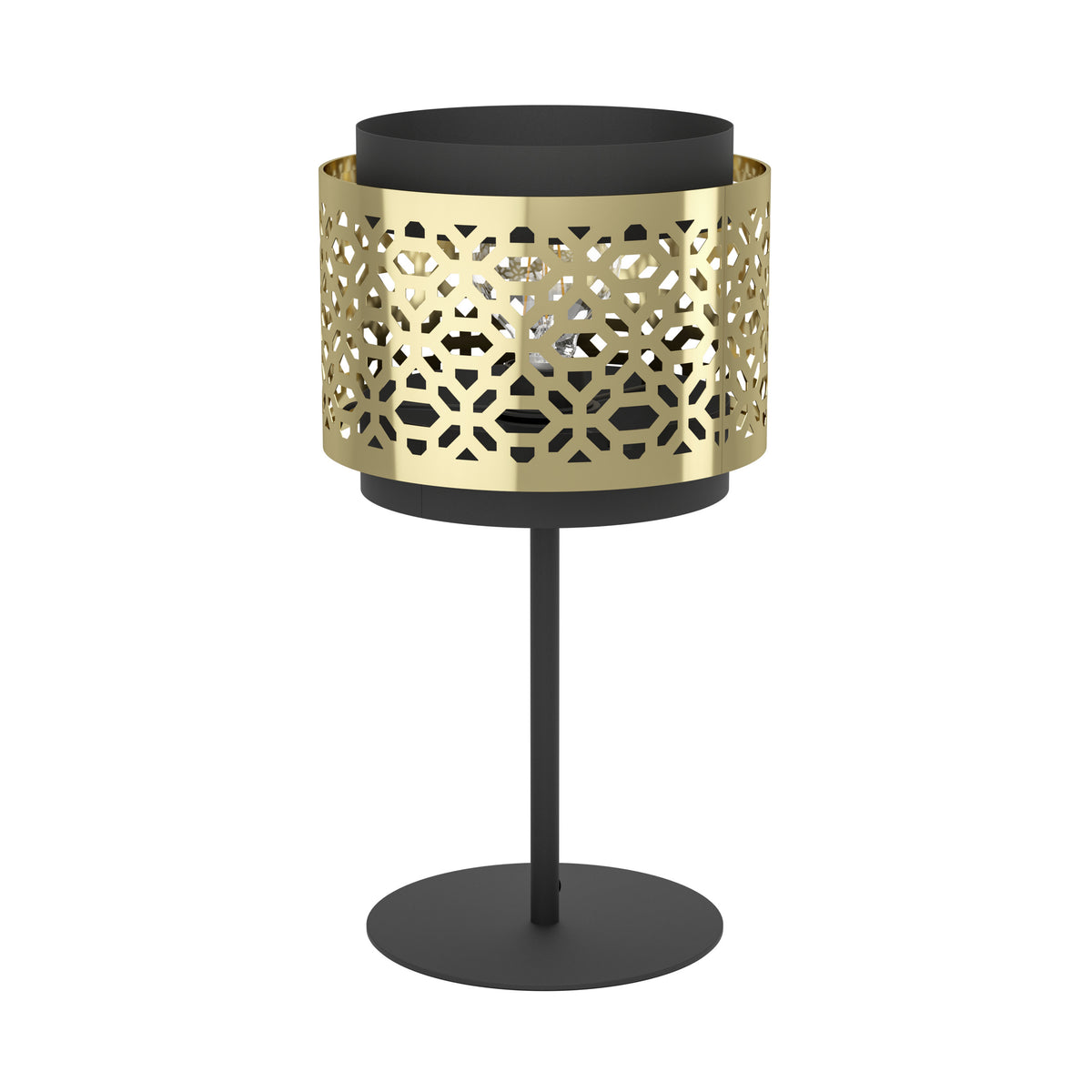 EGLO tafellamp Sandbach - e27 - 45 cm - zwart/goud - staal