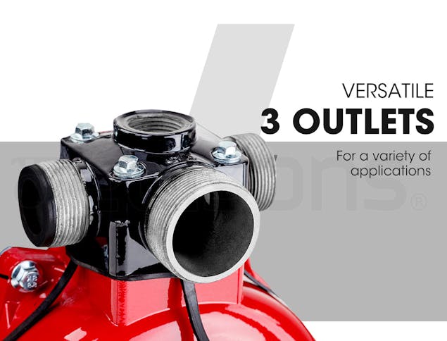 NNEMB 8HP 1.5 & 2 Petrol High Pressure Water Transfer Pump Irrigation Fire Fighting
