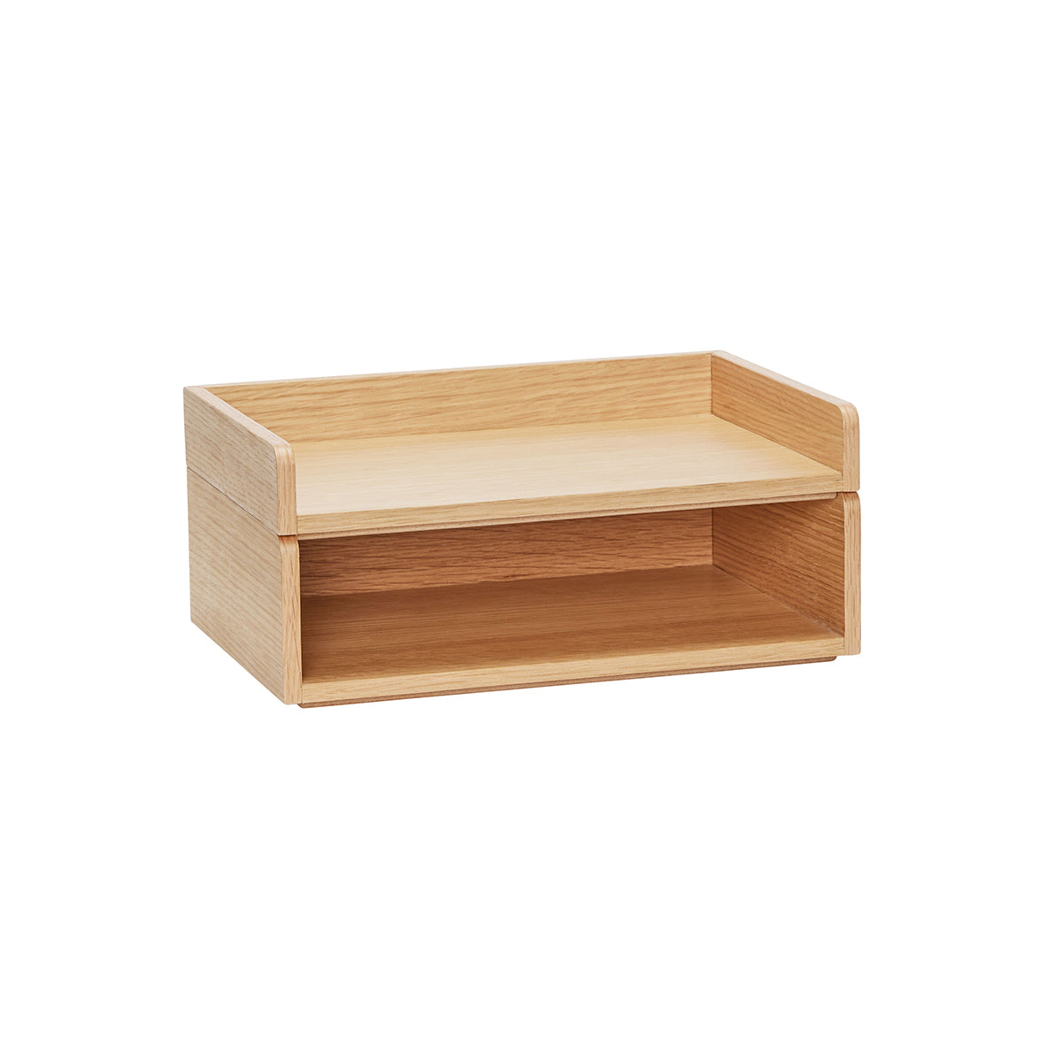 Hübsch dienblad Afour - mdf/eikenfineer/eikenhout - 33x22xh15cm