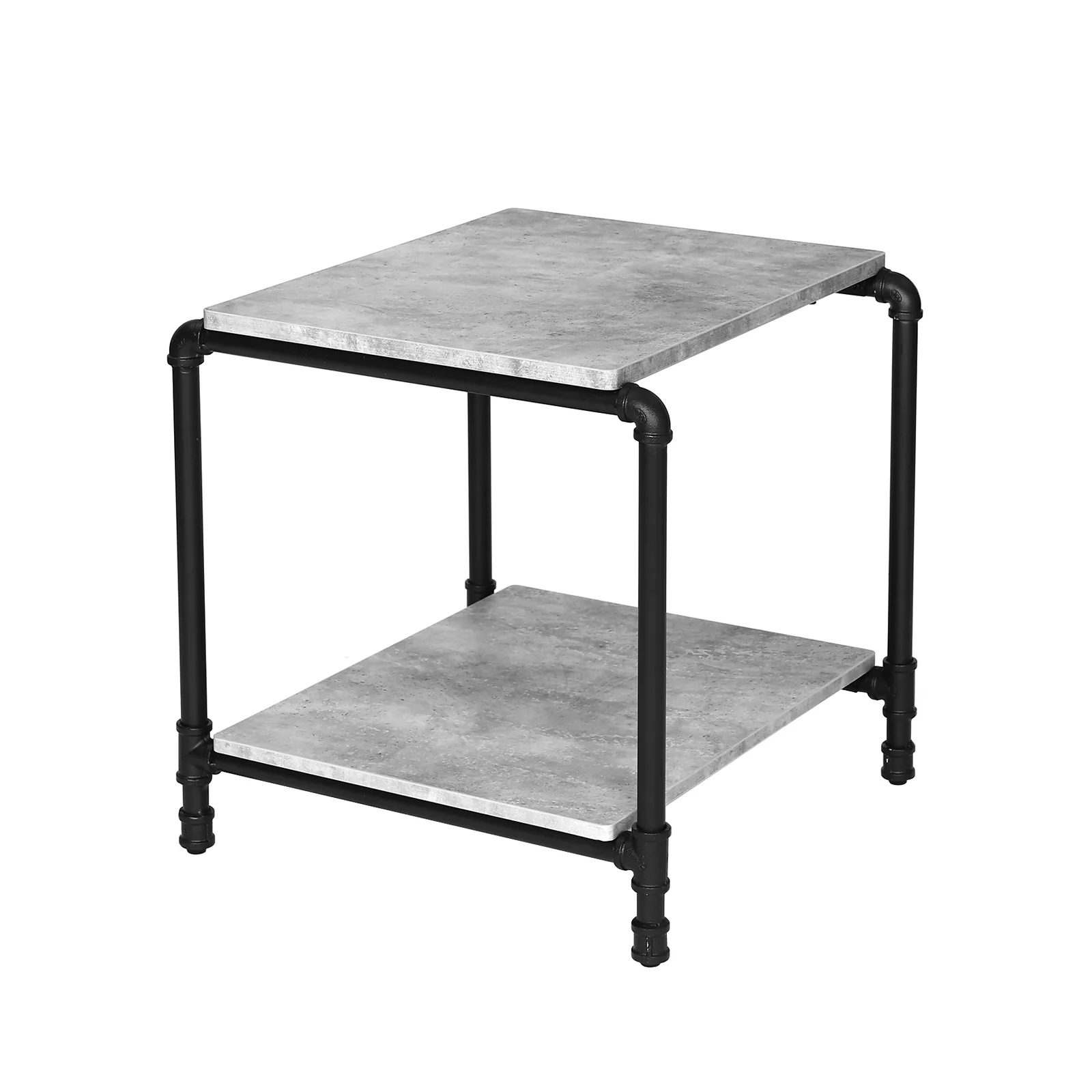 Table d'appoint effet béton industriel