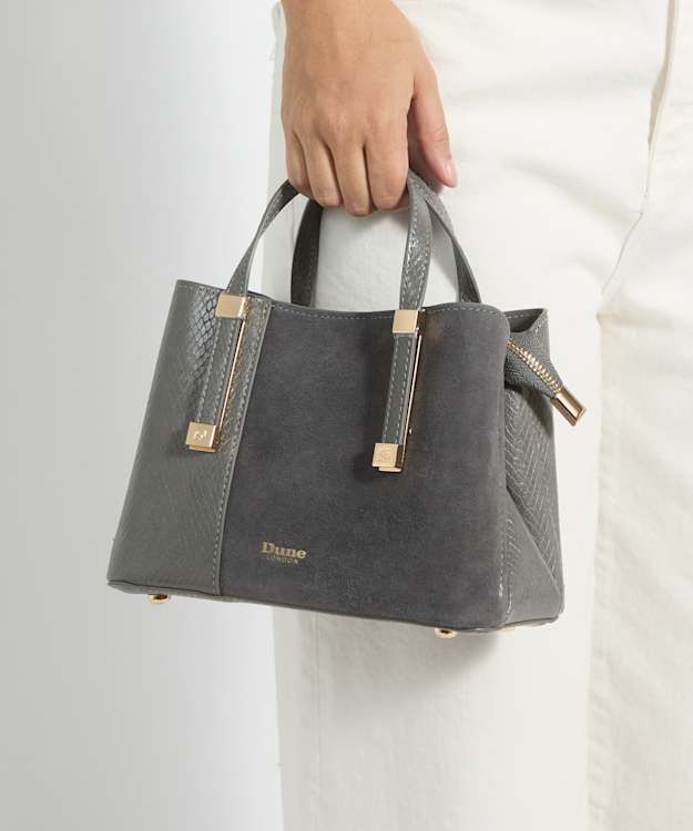 Dinkydorry P Grey - Textured Tote Bag