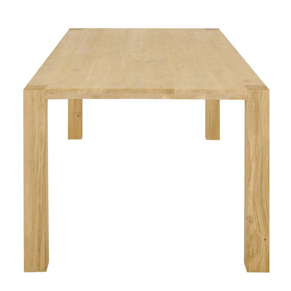 Worldy - Table à manger en chêne massif 8/10 personnes L200