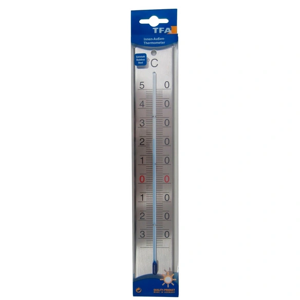 Thermometer, Breite: 4,5 cm, Edelstahl
