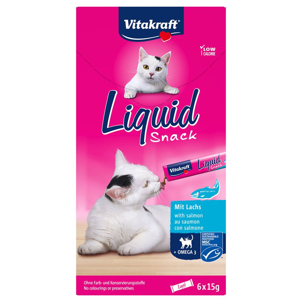 Vitakraft Cat liquid Snack with Salmon & Omega-3