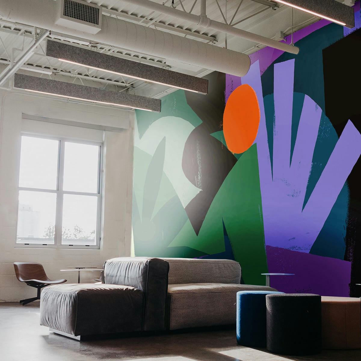 - Papier peint panoramique cercle vaillant nuit 340 x 250 cm