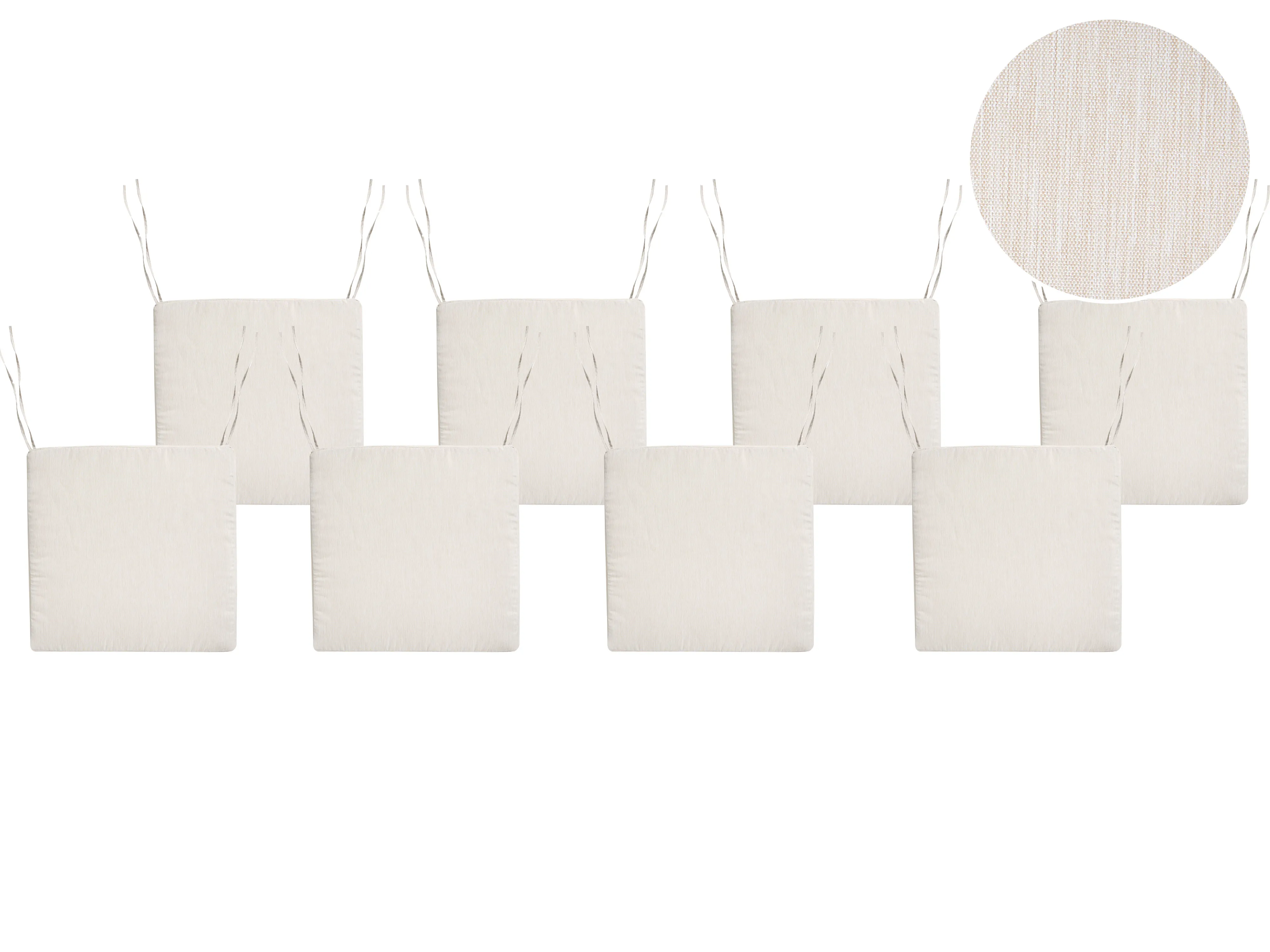 Garden Chair Cushion SASSARI PREMIUM 46 x 46 cm Light Beige