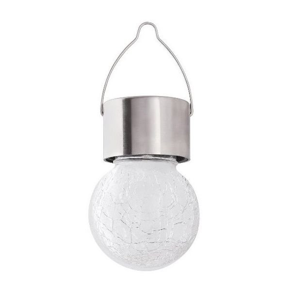Lampa tarasowa dekoracyjna solarna LED 0.06W Yola chrom satyna 7850 Rabalux