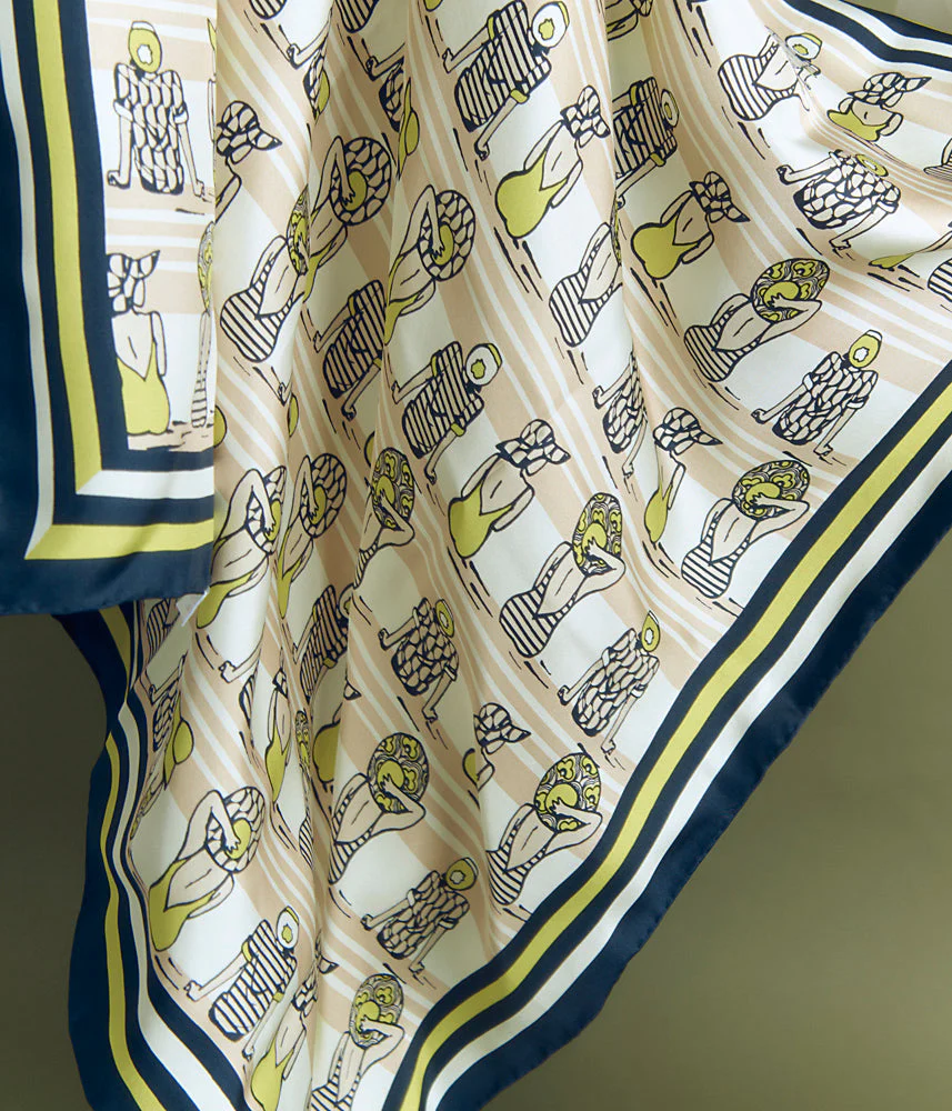 Carré en twill de soie ENAGEUSES/85113/590