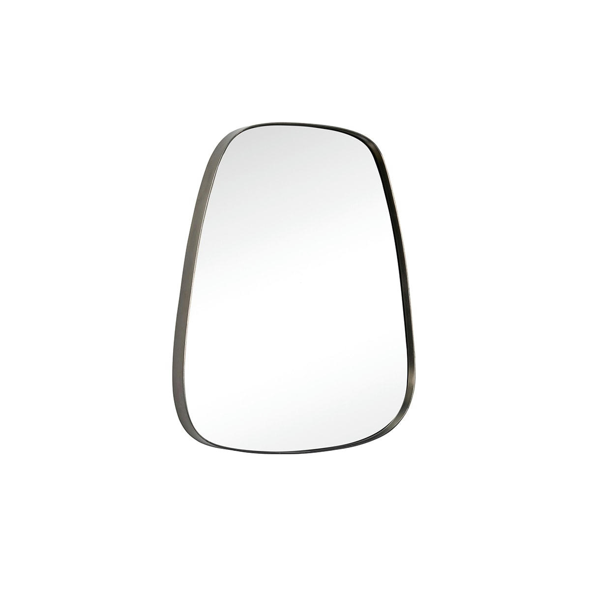 TRAPÈZE - Miroir mural cadre débordant en métal 42x48