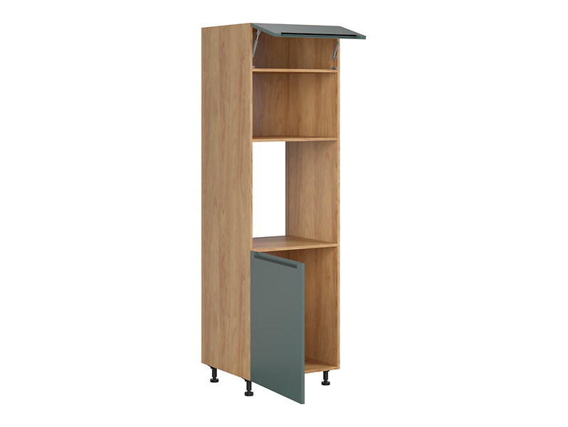 Szafka pod zabudowę piekarnika Iris 60 cm lewa zieleń boho