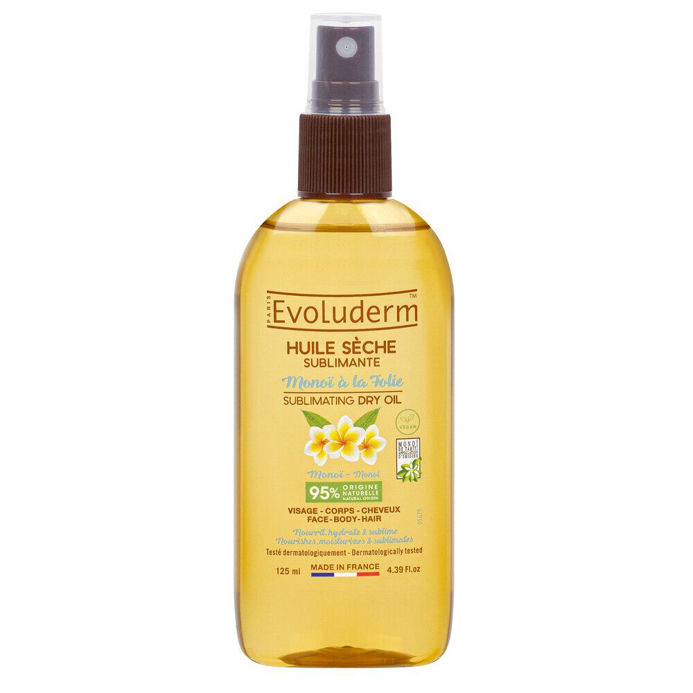 Huile sèche sublimante Evoluderm monoï à la folie 100 ml