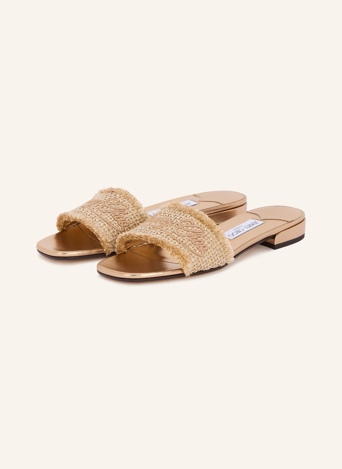 JIMMY CHOO Pantoletten JOA mit Glitzergarn