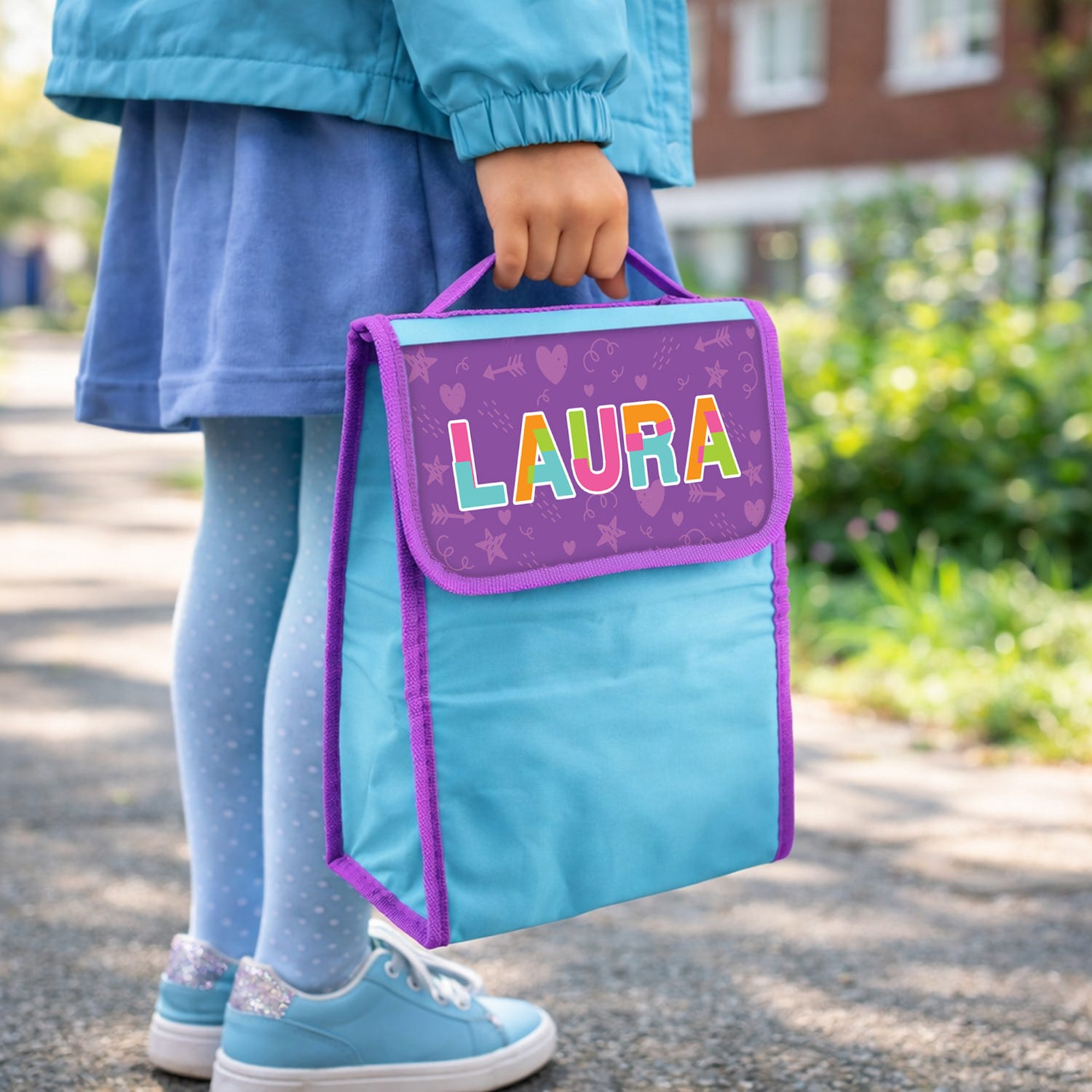 Zainetto bambina porta merenda nome Laura