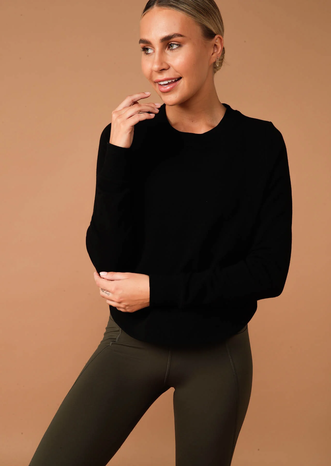 Throw Over Active Long Sleeve Top