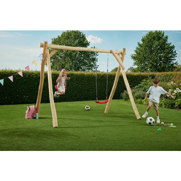 Doppelschaukel »Robinie«, BxTxH: 320 x 200 x 230 cm, natur