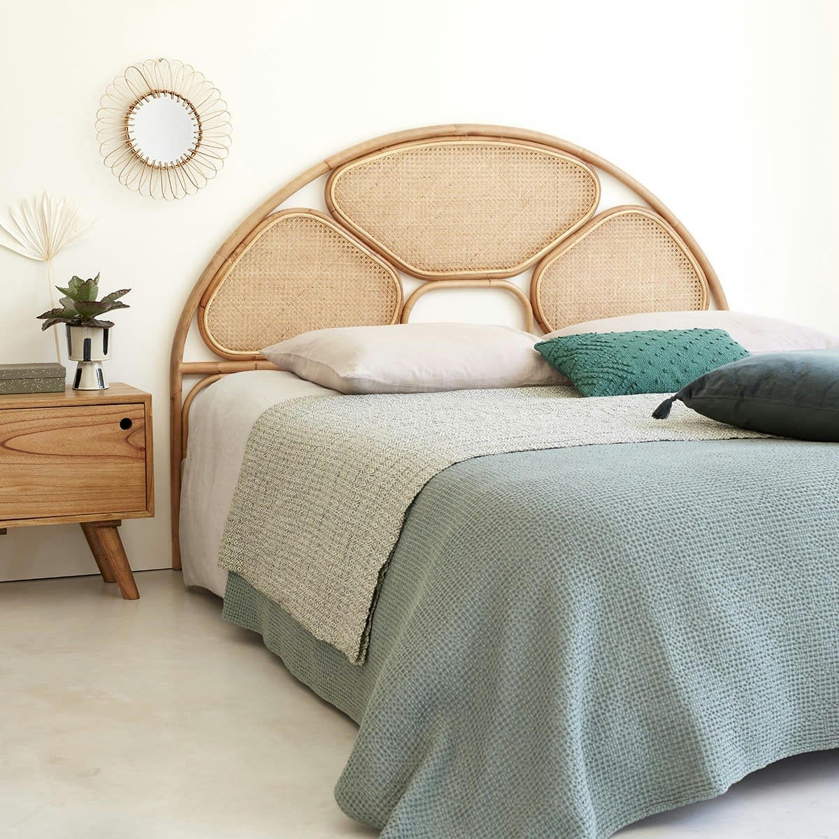 AVA - Tête de lit en cannage et rotin 160 cm